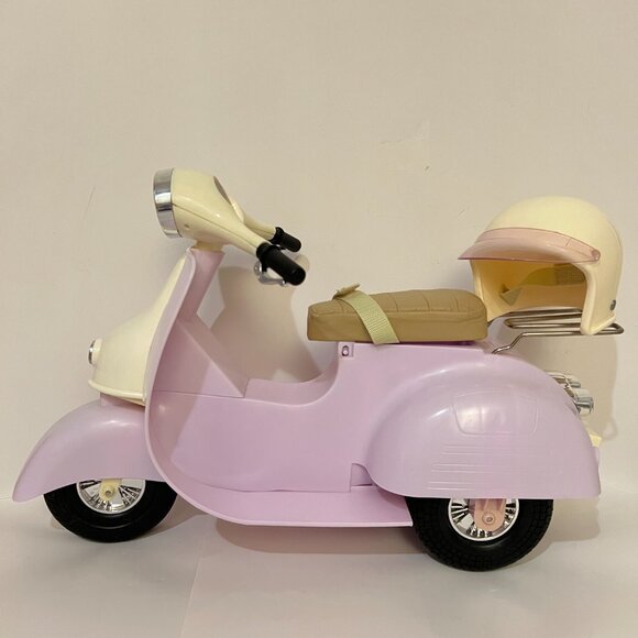 Our Generation Ride In Style Doll Scooter For 18" Dolls with Helmet - Picture 2 of 16